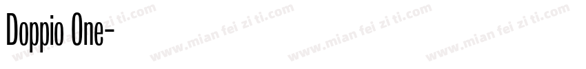 Doppio One字体转换
